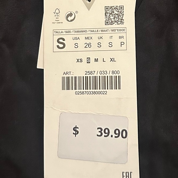 Small Zara Dress. Never worn. Tags on. - Picture 2 of 3